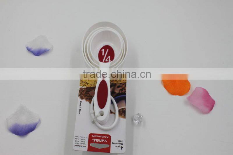 2015 new item plastic material measuring spoon with scale cake spoon