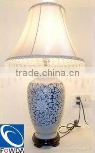 FOWDA new-model bedside lamp bedroom lamp wood base table lamp