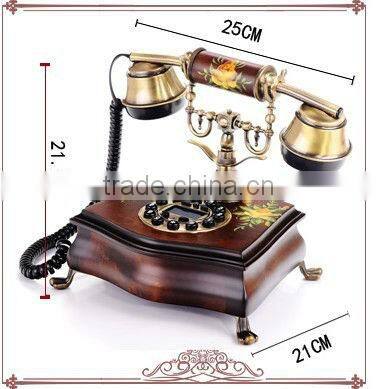 Home Wood Vintage Corded Telephones, Antique Decorative Telephone, China Antique Telephone