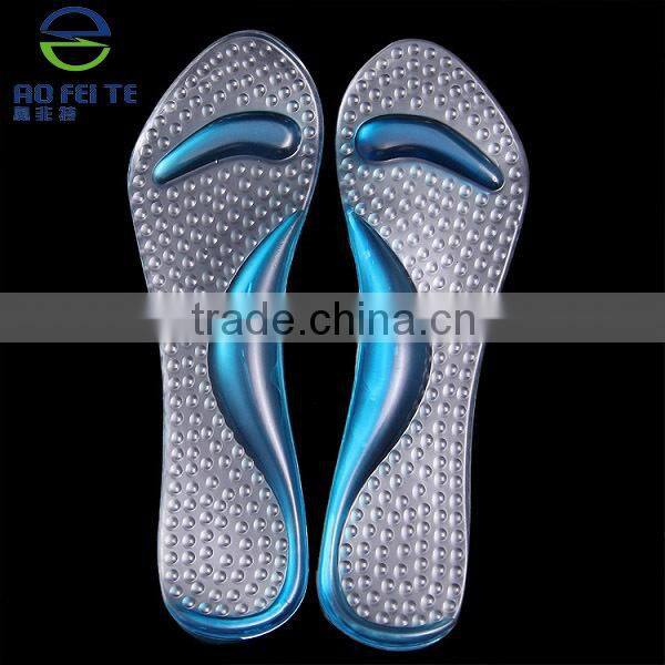 2 Pair Silicone Gel Non-Slip Arch Support Pads Shoe Heel Silicone Insole Cushion
