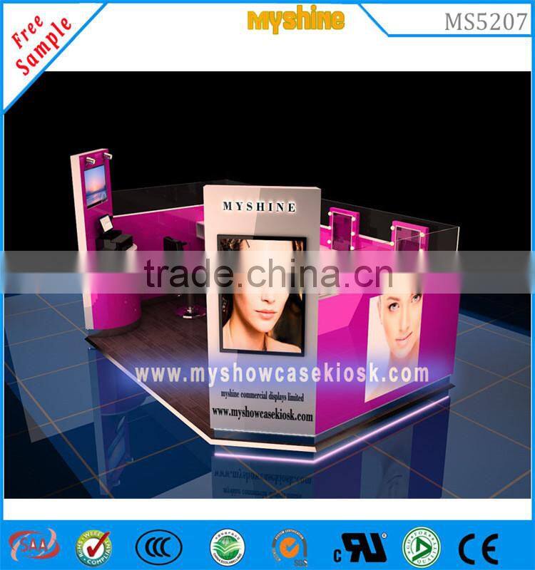 hot sale hair Brow Bar design for Eyebrow Threading kiosk in Mall