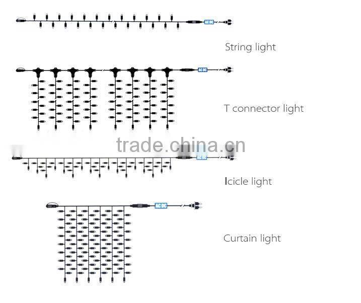 Hot Selling holiday decoration Outdoor 100 christmas led string