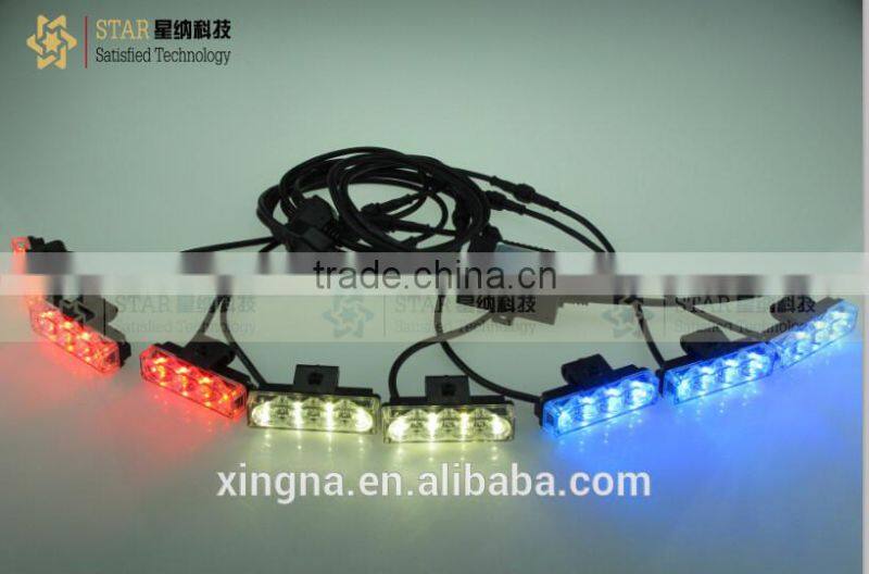 Wholesale amber red blue strobe grill lights 12v led lights for car