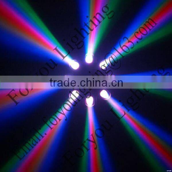 China supplier manufacture crazy selling 120*f5mm high mcd rgb leds octopus effect light