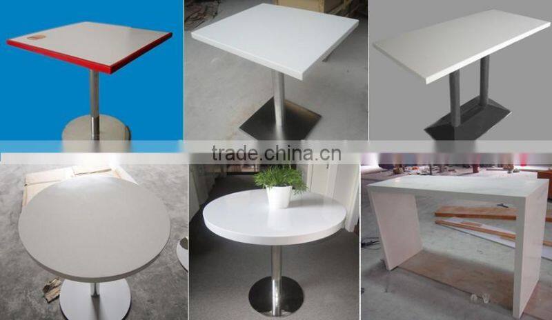 solid surface dining table / black dining table marble / table design in restaurant