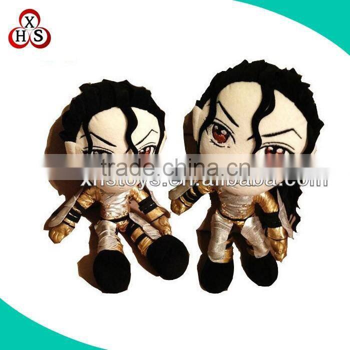 Cute Japanese girl hatsune miku / michael jackson plush doll