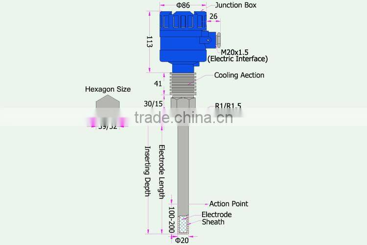 2015 new LS-DCA Capacitance Level Switch (Medium Temperature Type)