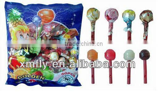 Fruit Flavour Chewing Gum Lollipops Dum Filled Pops Candy Sweets