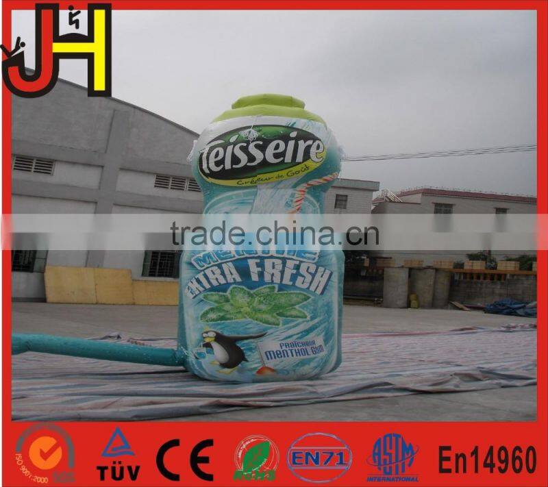 Giant advertising inflatables fruit juice bottle , inflatable drinking bottle
