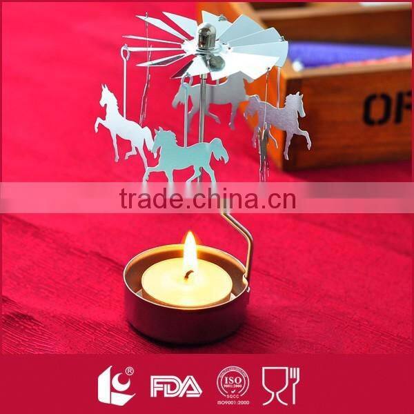 Flat rotary flower shaped bulk tealight candle holders