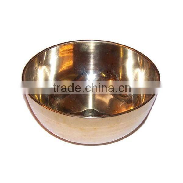 BRASS SINGING BOWL - MACHINE MADE Wicca Witch Pagan Yoga Goth New Age Reiki , Brass Singing Bowls / Metal Singing Bowls / Antiqu