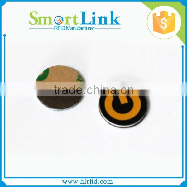 13.56mhz rfid epoxy tag with back adhesive,custom waterproof PVC nfc tag,logo printable rfid nfc tag used in outside