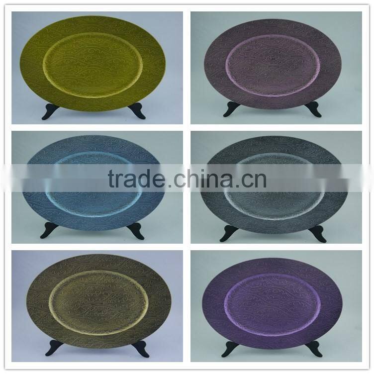 Cheap Plastic Plate Wedding Charger Plates