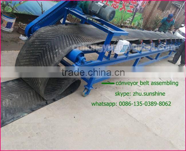 International standard gravel conveying horizontal belt conveyor