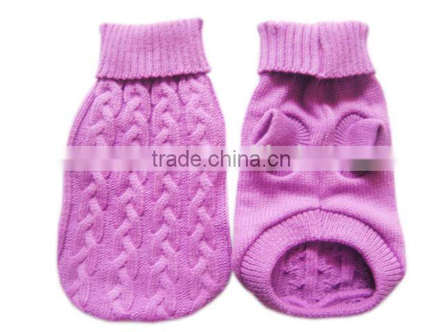 custom unique dog sweater,cable knit pattern(14ST003)