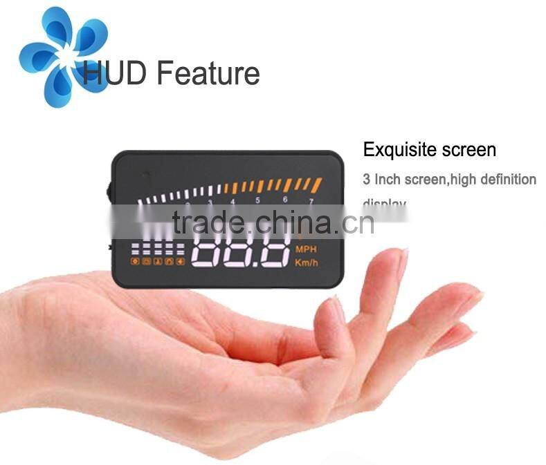 Vehicle-mounted HUD X5 car HUD windscreen fuel consumption speed car