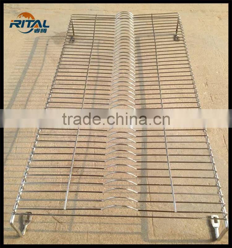 supermarket metal display racks for fruit and bread