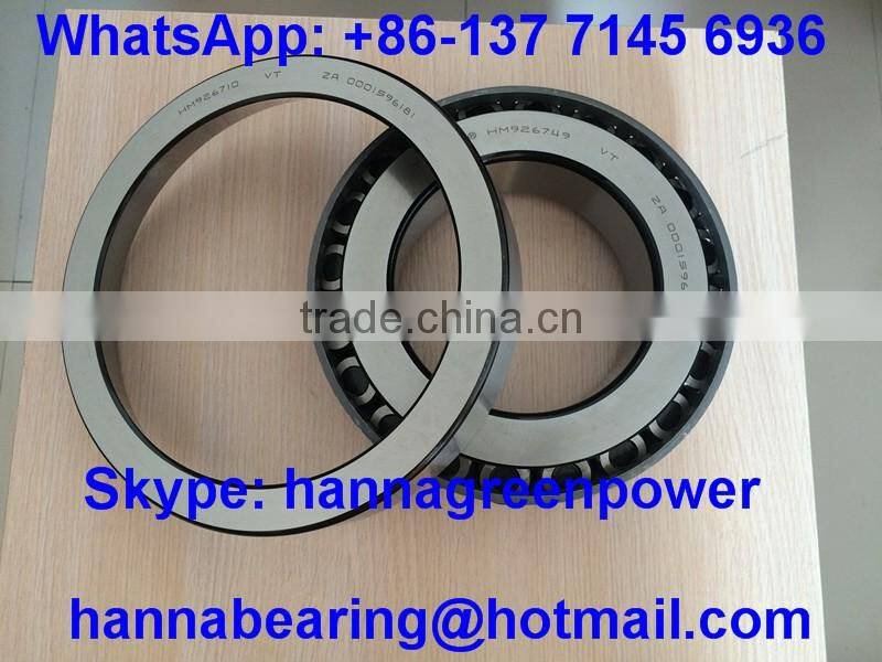 HM926745/HM926710 Tapered Roller Bearing HM926710/HM926745 Roller Bearing 125.298x228.6x53.975mm