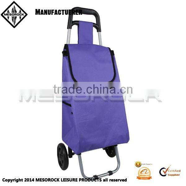 Lightweight wheeled trolley folding shopping cart foldable trolley bag