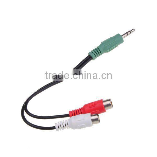 For HDTV HDMI to VGA Converter Adapter w/ Audio Cable 1080p Black