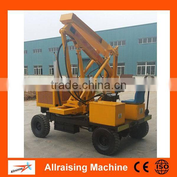 Roadside Safety Barrier Guardrail Hydraulic Pile Driver Machine