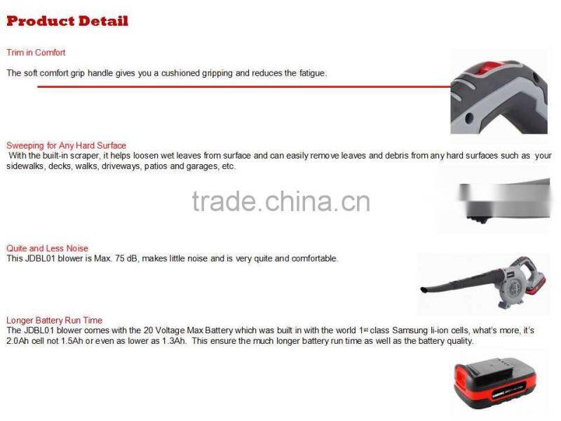 20V Bundle Kit Garden Tool Sets Li-ion Battery Garden Blower Electric Leaf Blower Ratchet Pruning Shears Pruning Shears Garden