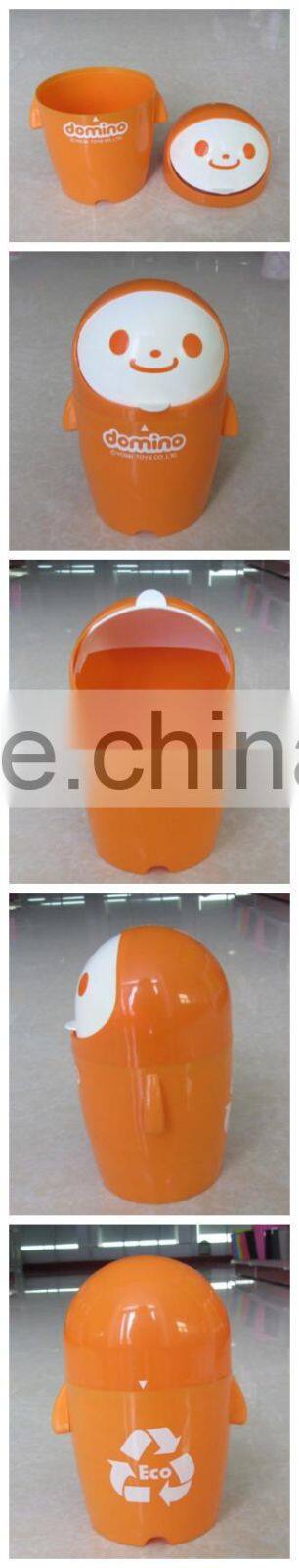 hot sale small cartoon round waste/trash bin