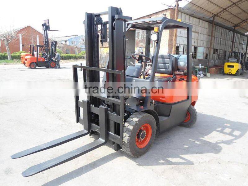 2.5Ton LPG/Gasoline Forklift with Japan Nissan Engine, side shift option