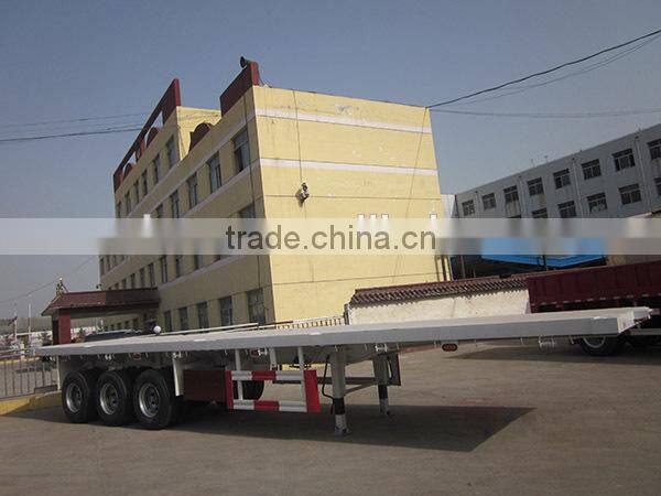 china manufacturer flat bed semitrailer