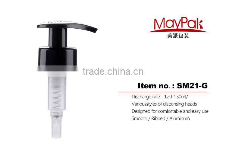 Black color 24/410 white plastic soap dispenser twist lotion pump