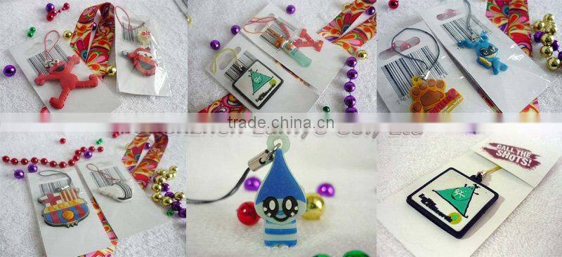 Double Side Soft PVC Mobile Phone Pendant