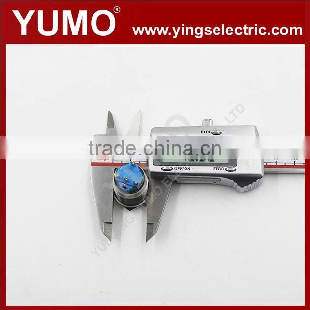 ABS19S-P11-E 19mm ring LED lamp green metal push button