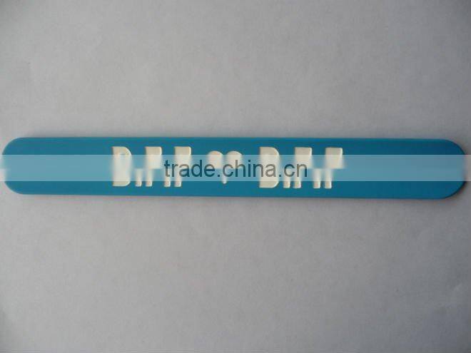 Promotional Fashion Colorful Silicone Slap Wristband
