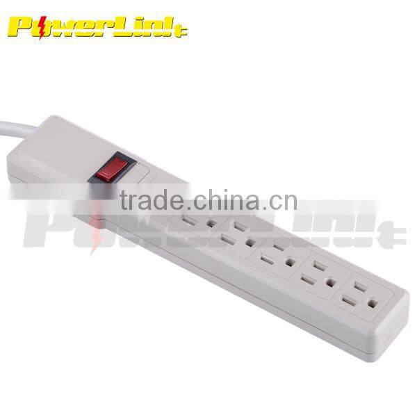 H60009 6-Outlet Power Strip Surge Protector with 2-Foot Power Cord