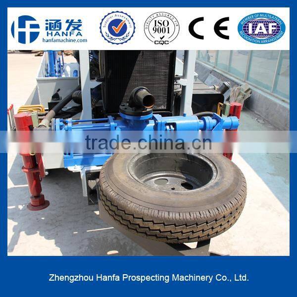 HF120W hydraulic drilling rig, it can drill 120m depth