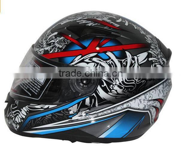 bluetooth double visor helmet/Moto cross ECE helmet /Full face bluetooth helmet/Adults Motorcycle helmet (TKH809)