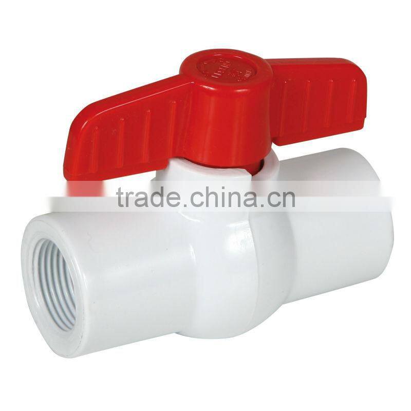 white ball valve pvc with female thread