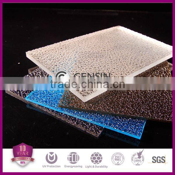 Best price China supply policarbonato embossed sheet
