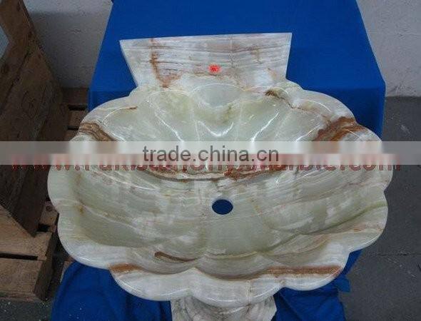 Custome made ONYX PEDESTALS SINKS AND BASINS