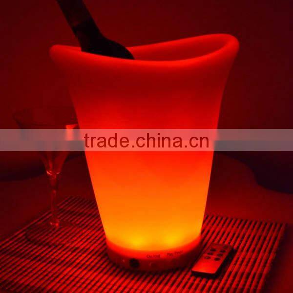 plastic led ice bucket color changing ightclubs LED light up ice bucket Champagne beer bucket