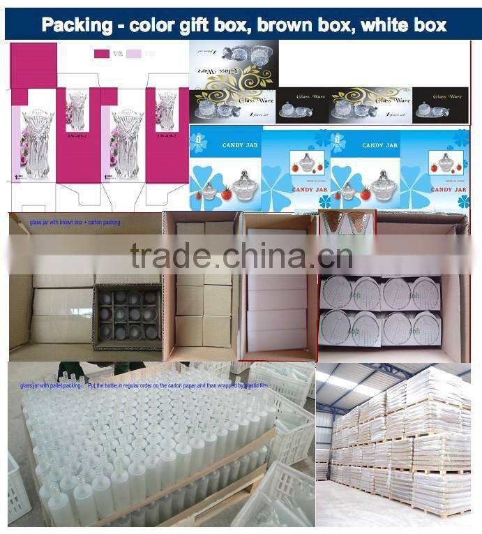 2015 Different color lid 5 pcs glass bowl set