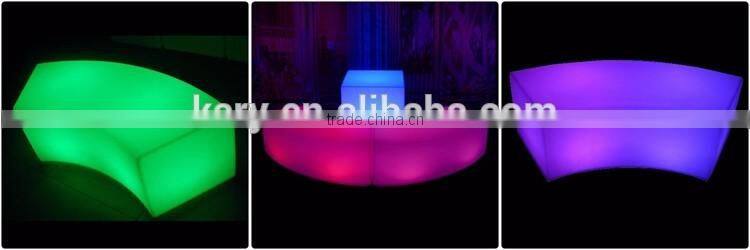 led furniture light curve bench light up growing bar chair with led lights