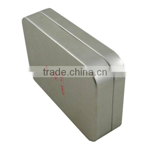 rectangular plain small metal tin boxes