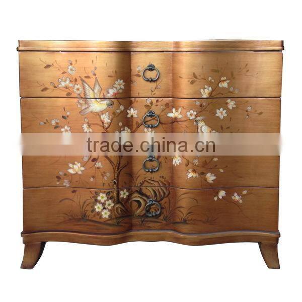 Chinese style living room solid wood side cabinet