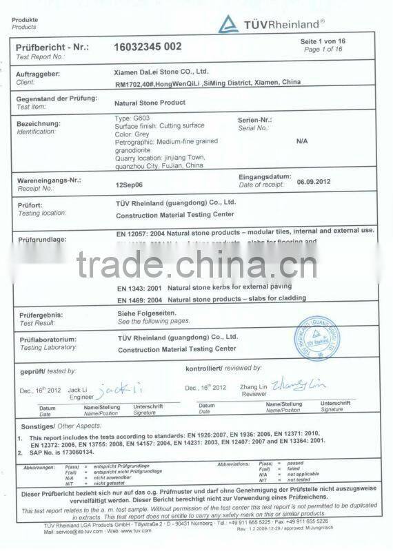 Cheap China G603 Granite Cube Stone