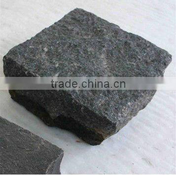Hot sell black granite cube stone