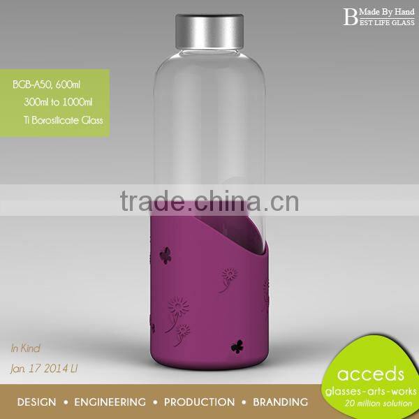 Borosilictae Glass Travel Bottle