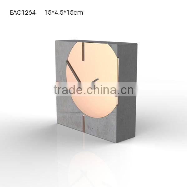 customized design white marble stone wall clock and board sets for decoration