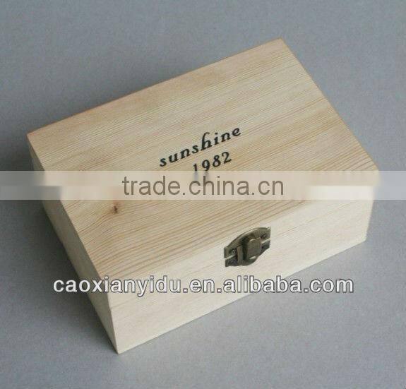 Primary solid wood with lid wooden box chalkboard storage box jewel case