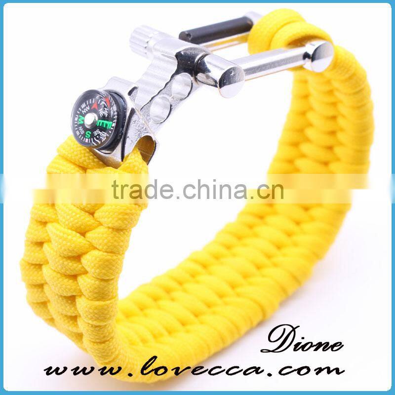 Outdoor Wholesale Paracord Survival Bracelet with Bottle Opener Buckle